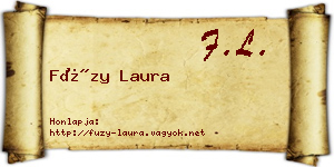 Füzy Laura névjegykártya