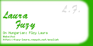 laura fuzy business card